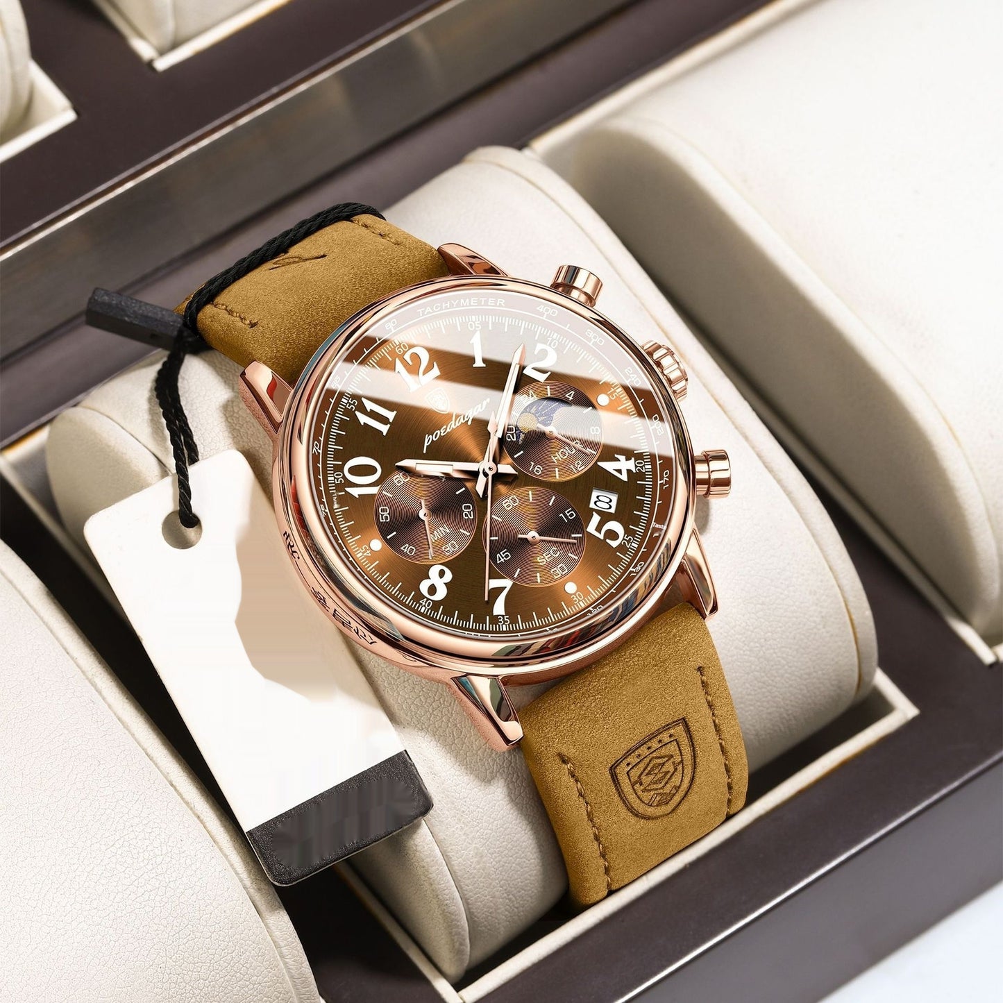 Cells Swag Men's Watch Multifunctional Luminous Slim Quartz for modern style and timekeeping