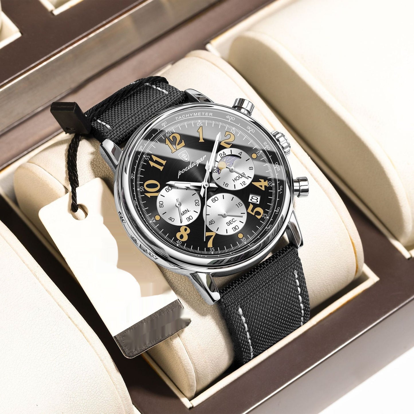 Cells Swag Men's Watch Multifunctional Luminous Slim Quartz for modern style and timekeeping