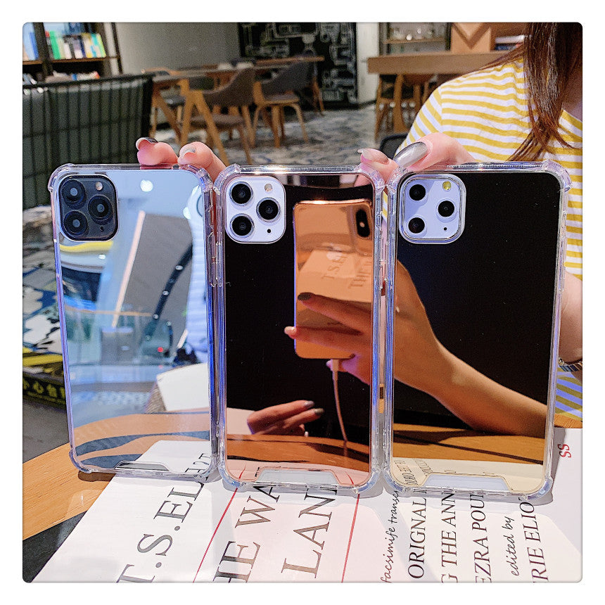 Cells Swag iPhone Case Built-in Mirror Drop Resistance for Everyday Protection and Convenience