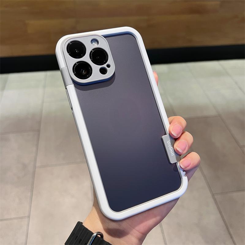 Cells Swag Phone Case Contrast Color Frame Fine Hole Design for Heat Dissipation and Protection
