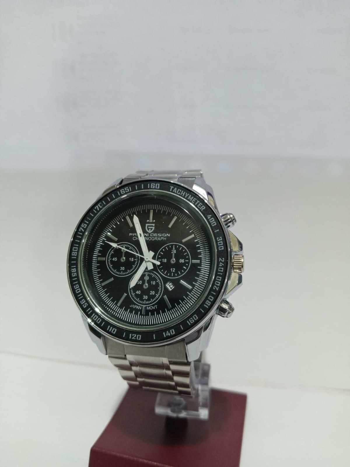 Cells Swag Men's Watch Stainless Steel Strap Silver Finish for Classic Everyday Style