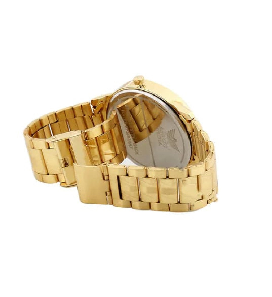 Cells Swag Analog Watch Stainless Steel Golden Finish for Classic Everyday Style