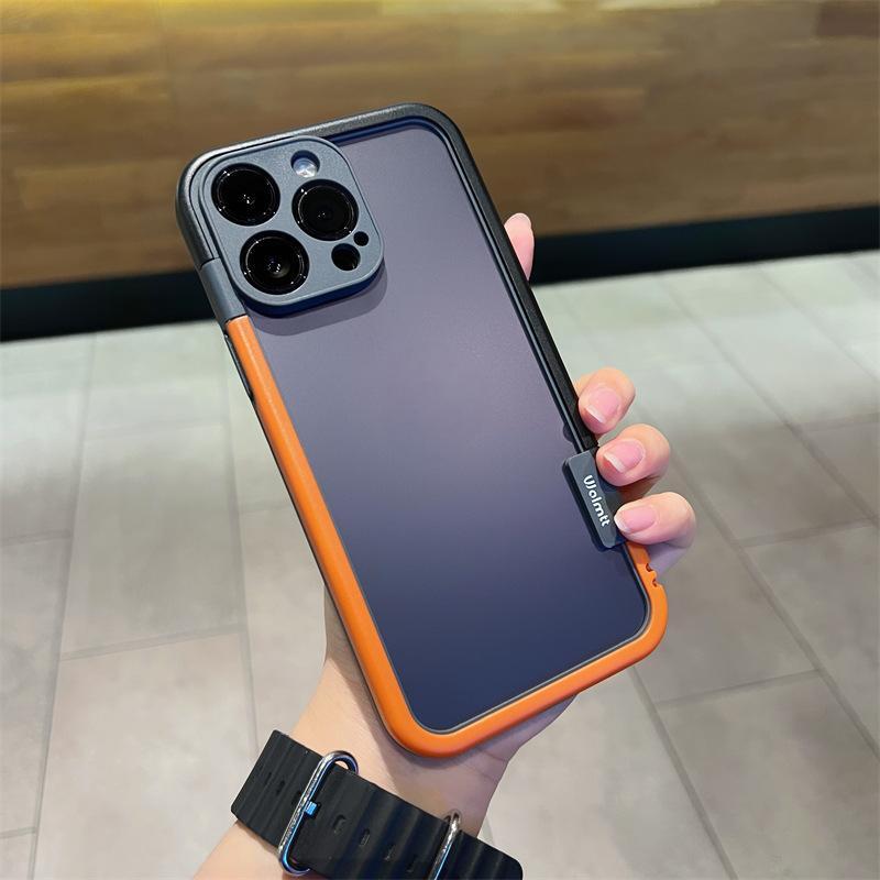 Cells Swag Phone Case Contrast Color Frame Fine Hole Design for Heat Dissipation and Protection
