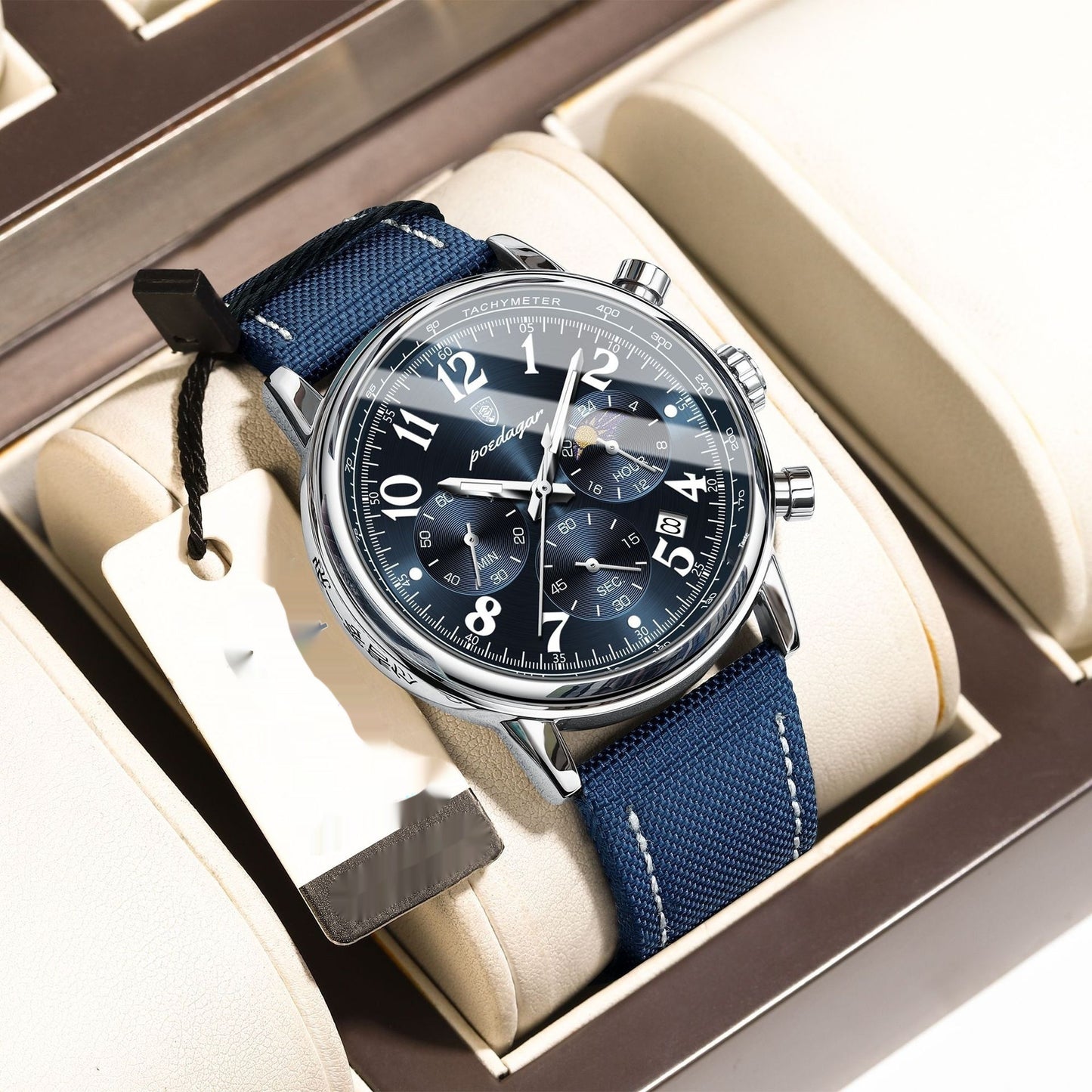Cells Swag Men's Watch Multifunctional Luminous Slim Quartz for modern style and timekeeping