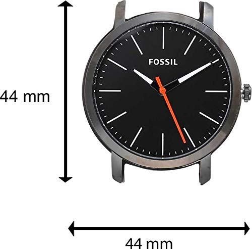 Fossil Unisex City Watch Brown Leather Strap Rose Gold Case for Timeless Everyday Style