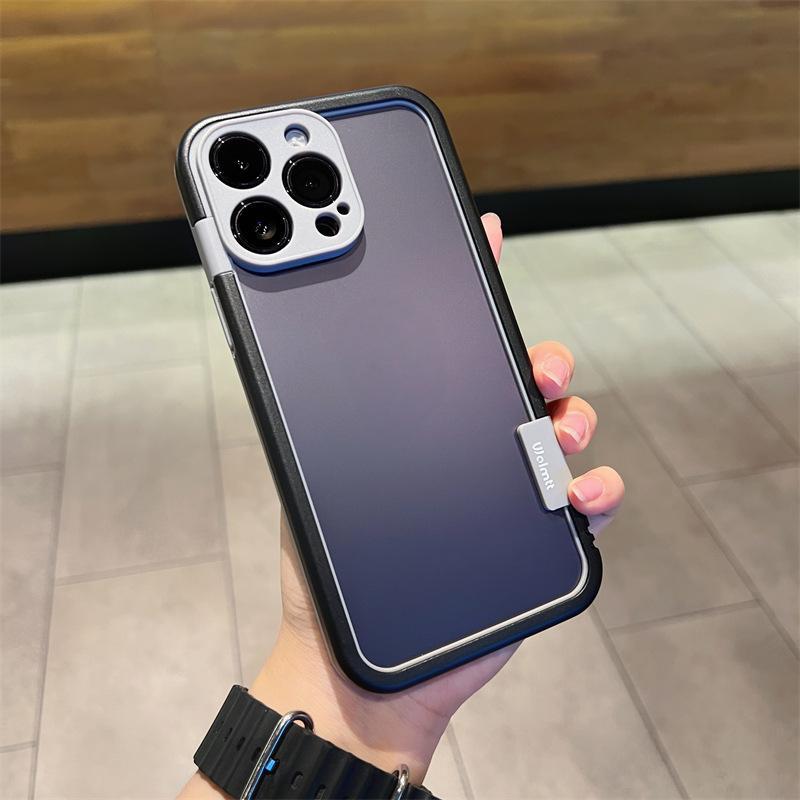 Cells Swag Phone Case Contrast Color Frame Fine Hole Design for Heat Dissipation and Protection
