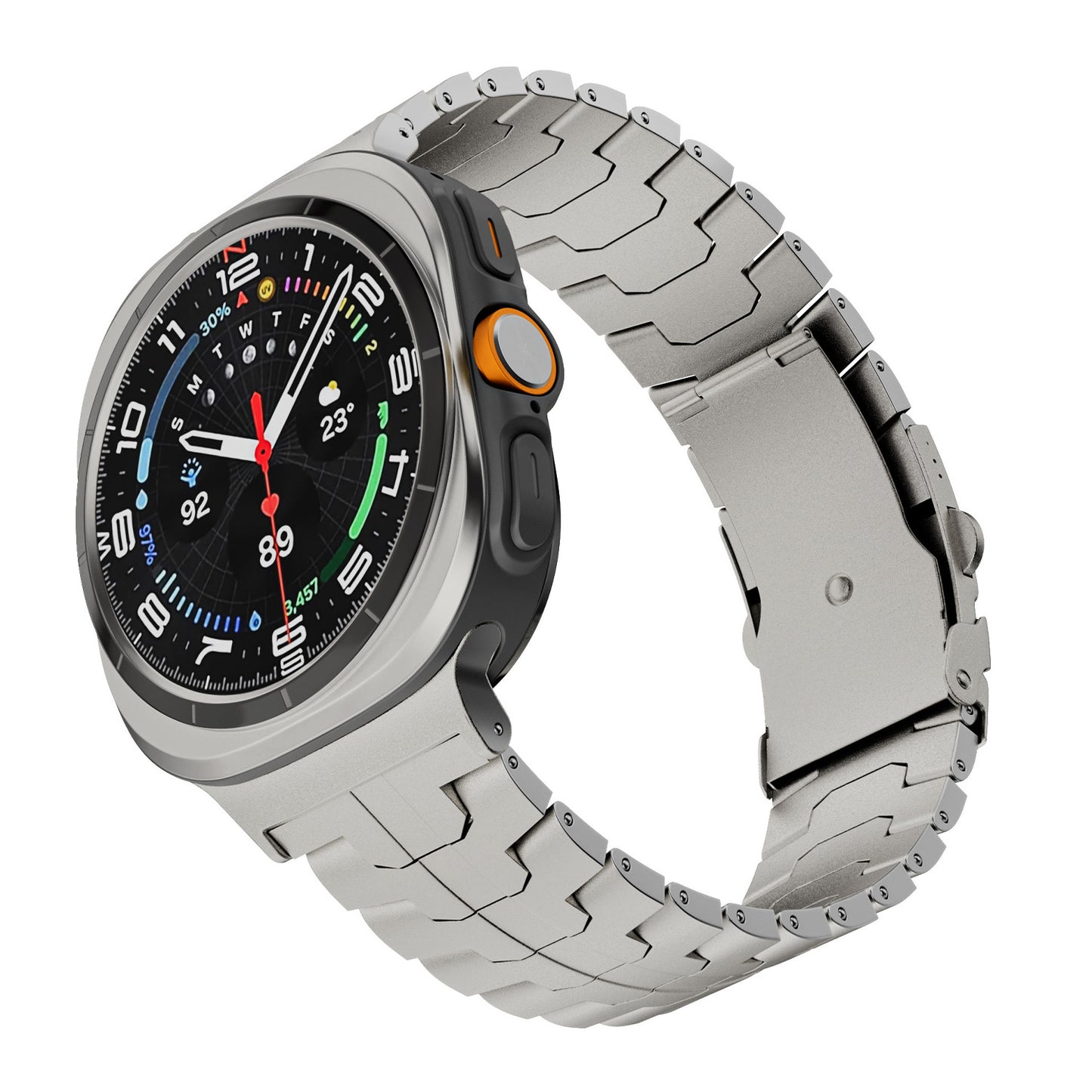 Premium Pure Titanium Metal Strap for Samsung Watch 7 Ultra (47mm) – Multiple Colors & Clasp Styles