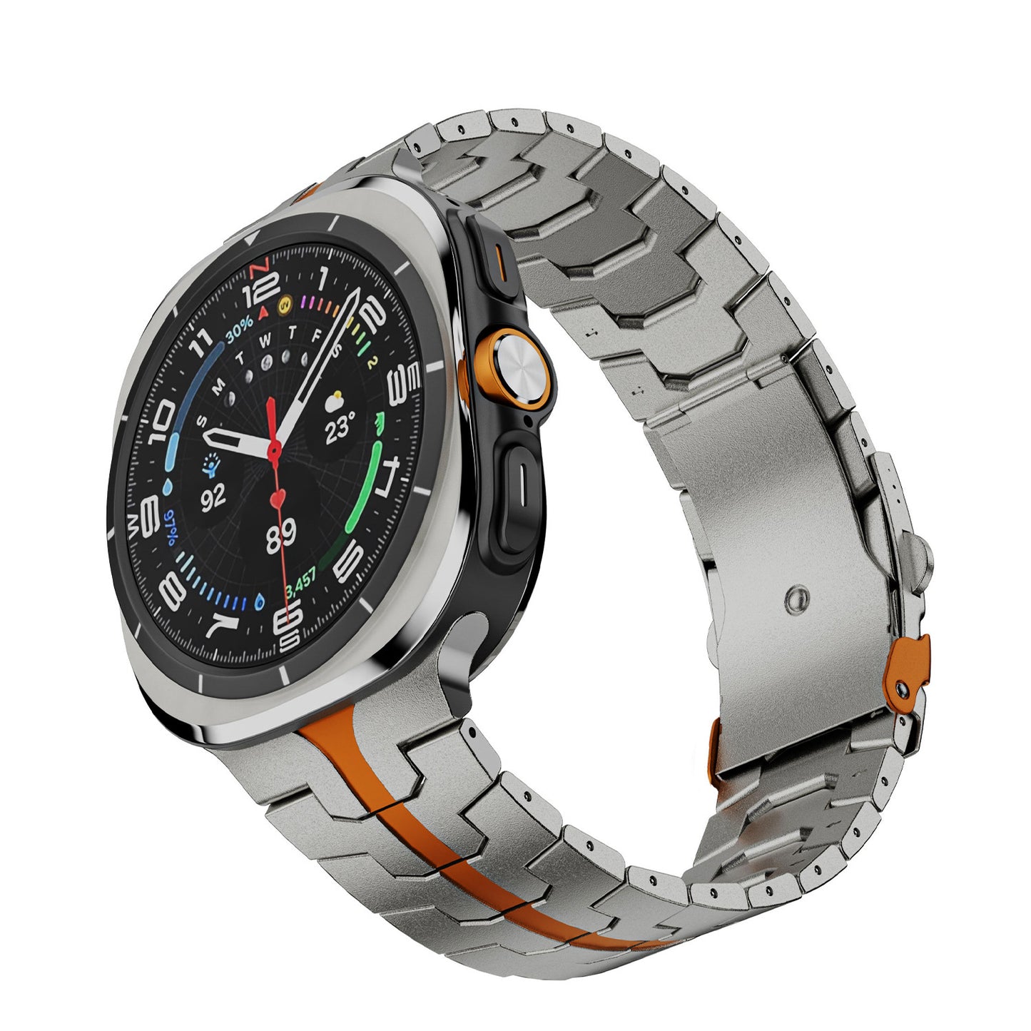 Premium Pure Titanium Metal Strap for Samsung Watch 7 Ultra (47mm) – Multiple Colors & Clasp Styles