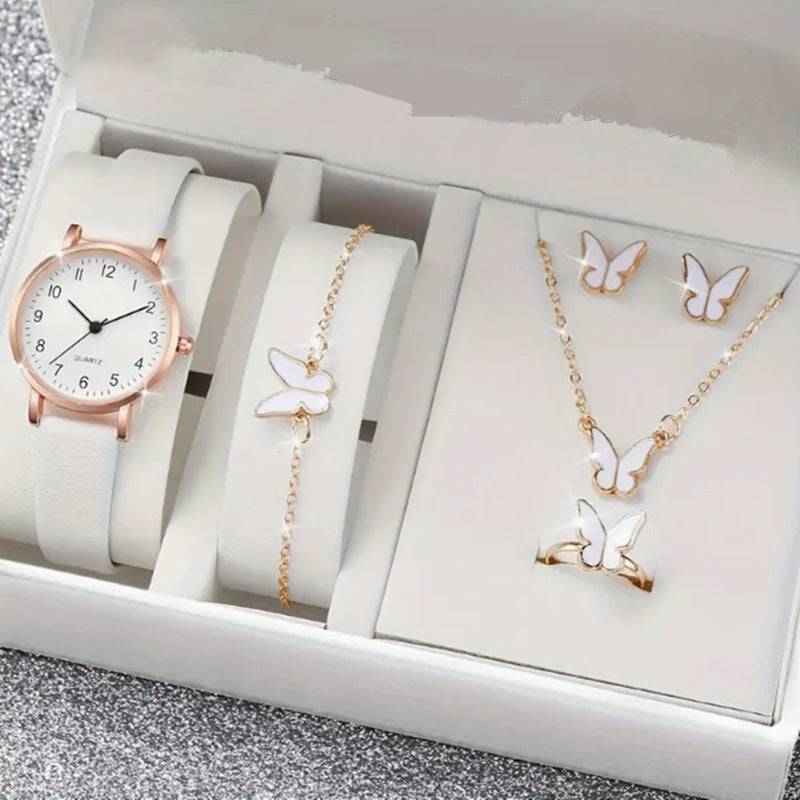 Cells Swag Fashion Watch Gift Set Quartz Movement Coordinated Jewelry for Elegant Accessorizing