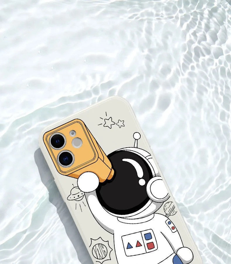 Telescope Astronaut Mobile Phone Case Soft Shell