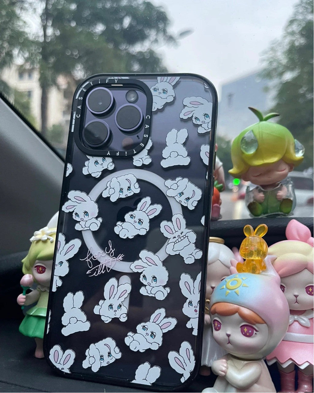 Cells Swag Phone Case Action Bunny Design Back Cover for Device Protection and Style