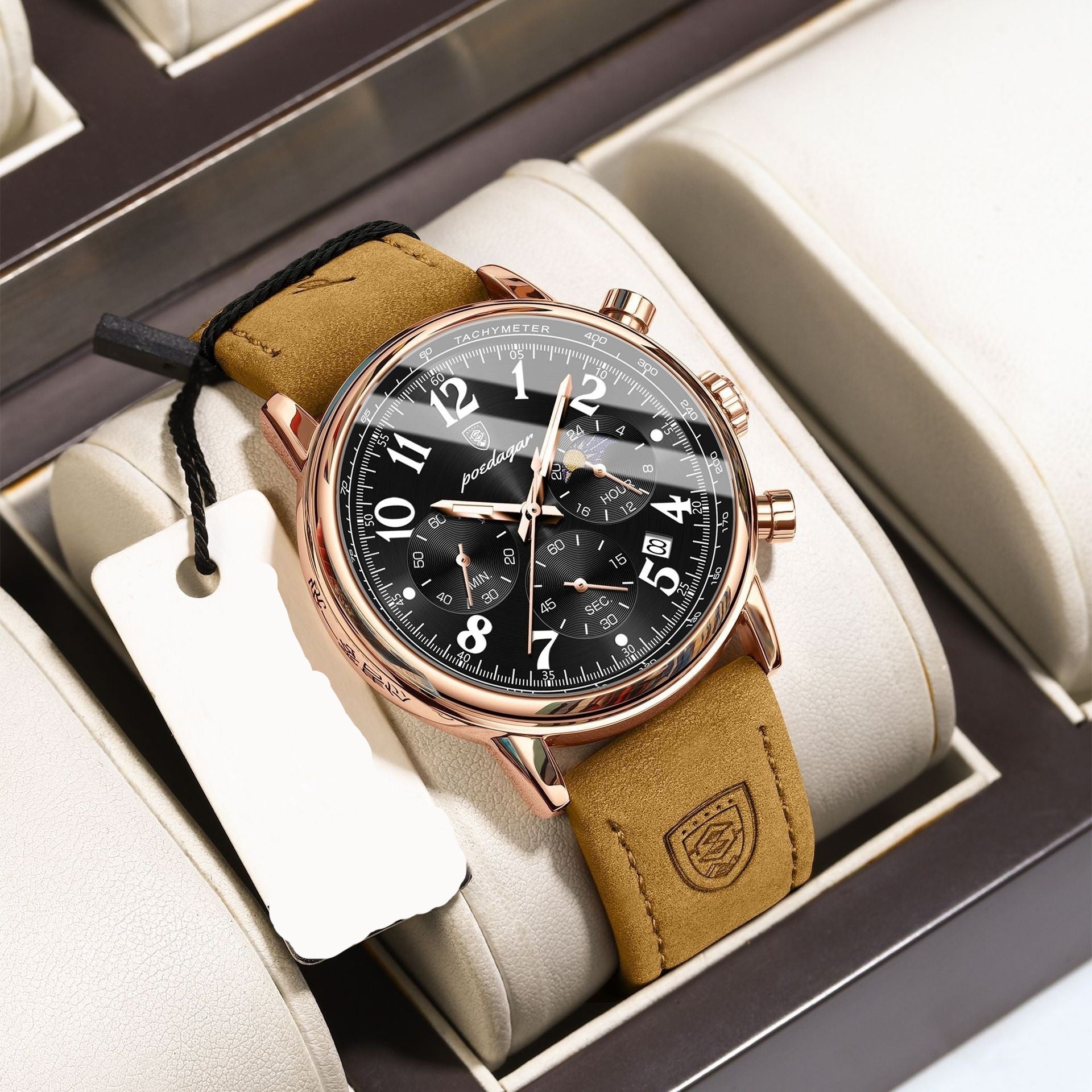 Cells Swag Men's Watch Multifunctional Luminous Slim Quartz for modern style and timekeeping