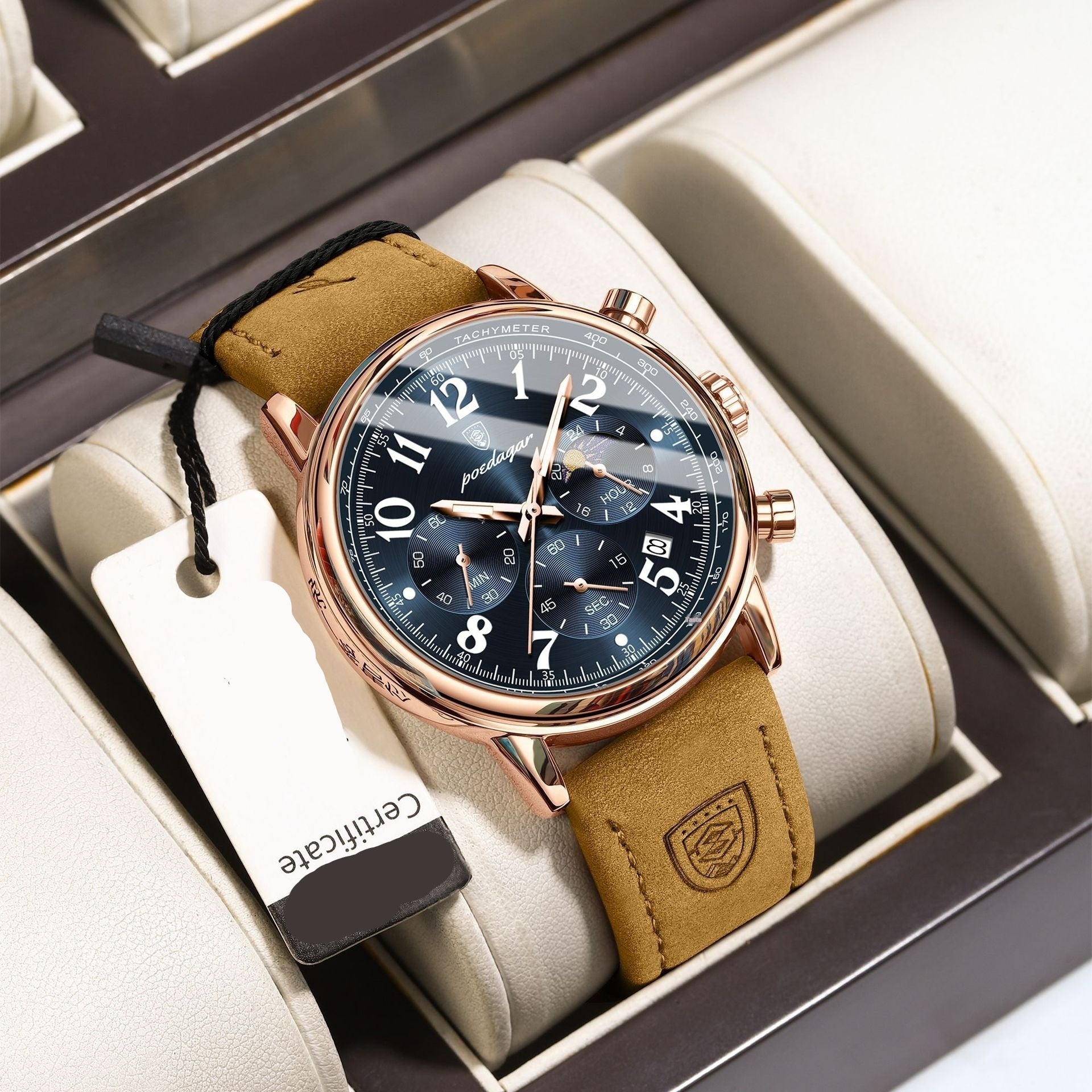 Cells Swag Men's Watch Multifunctional Luminous Slim Quartz for modern style and timekeeping