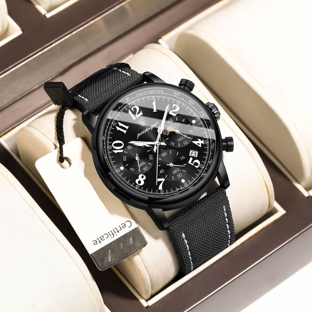 Cells Swag Men's Watch Multifunctional Luminous Slim Quartz for modern style and timekeeping