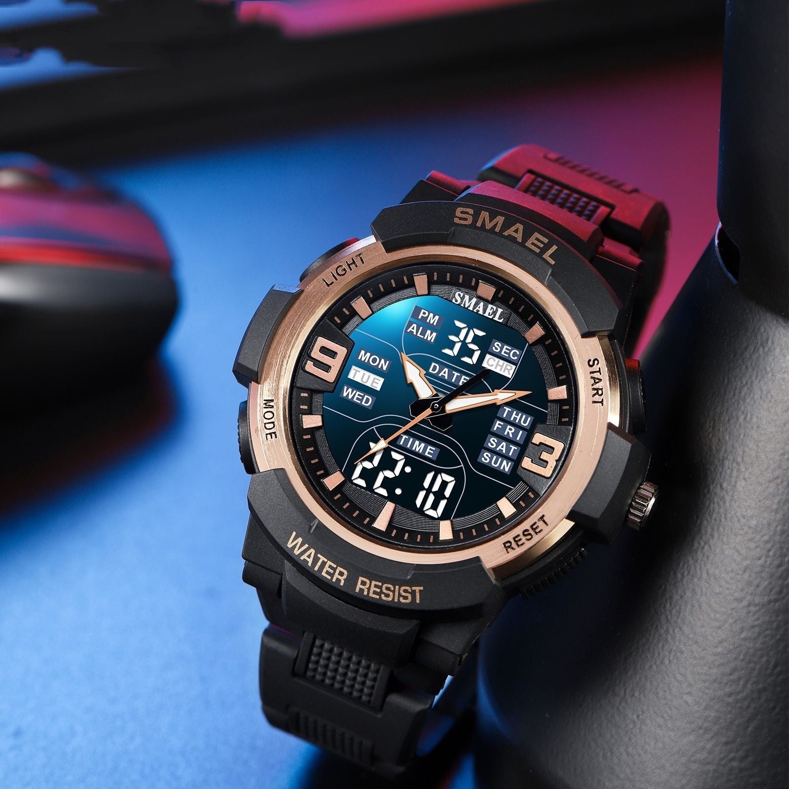 Cells Swag Electronic Watch Multifunctional Waterproof Design for Versatile Wear