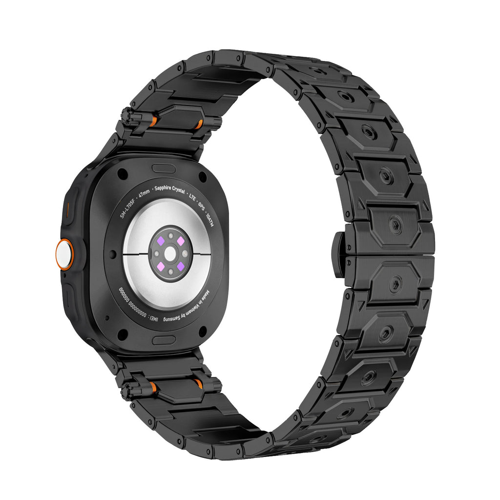 Cells Swag Samsung Watch Strap Stainless Steel Octagonal Hexagonal Design for Style Upgrade