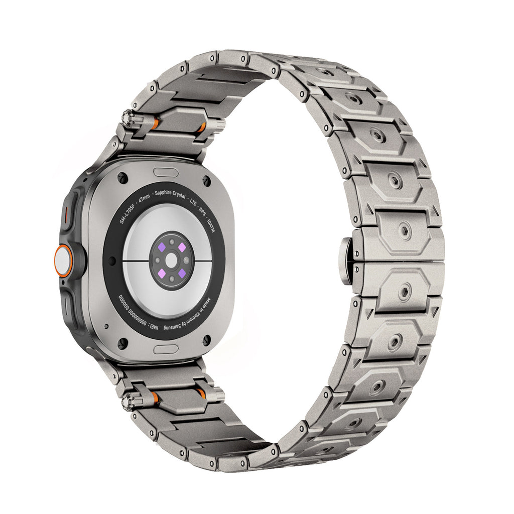 Cells Swag Samsung Watch Strap Stainless Steel Octagonal Hexagonal Design for Style Upgrade