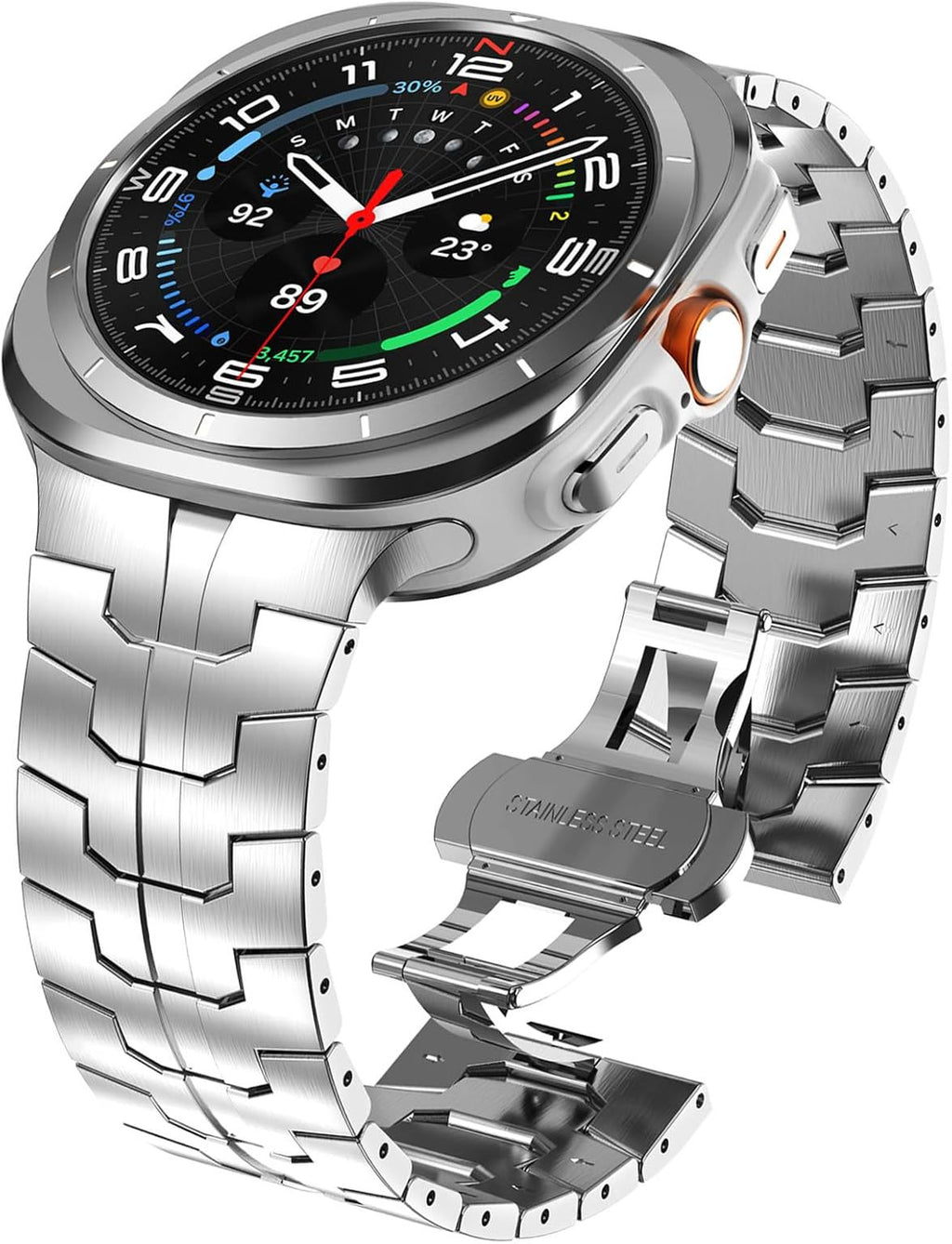 Premium Pure Titanium Metal Strap for Samsung Watch 7 Ultra (47mm) – Multiple Colors & Clasp Styles