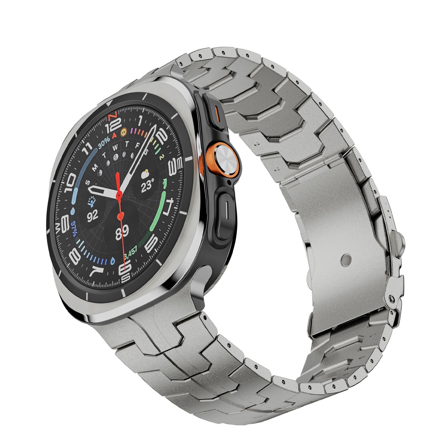 Premium Pure Titanium Metal Strap for Samsung Watch 7 Ultra (47mm) – Multiple Colors & Clasp Styles