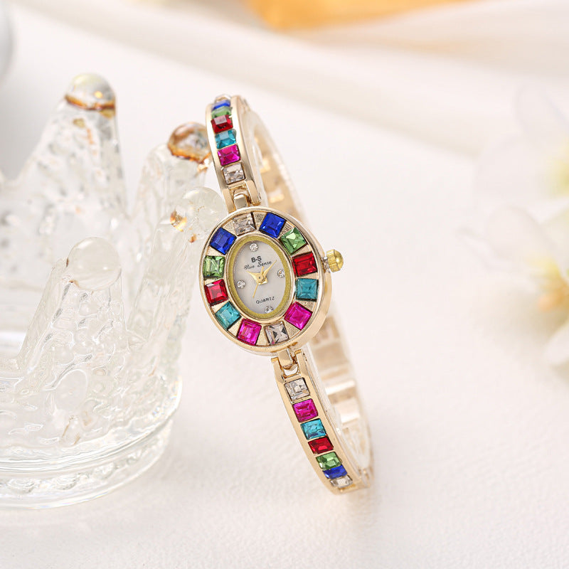Cells Swag Women's Quartz Wrist Watch Slim Alloy Band Minimalist Dial for Elegant Daily Wear
