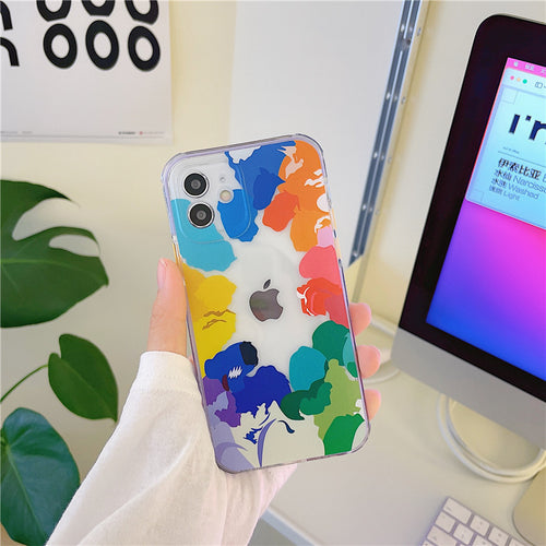 Cells Swag TPU Phone Case Artistic Geometric & Circle Designs Durable Material for Protecting Apple iPhone