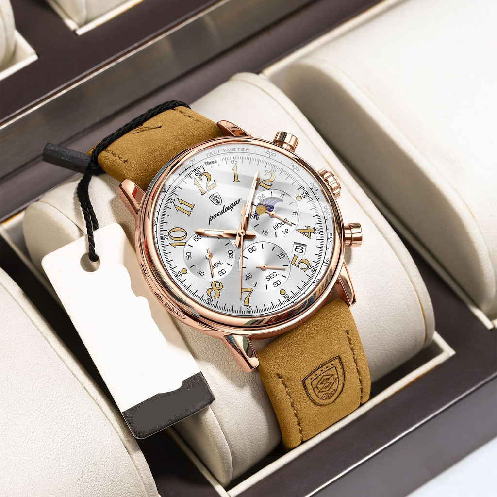 Cells Swag Men's Watch Multifunctional Luminous Slim Quartz for modern style and timekeeping