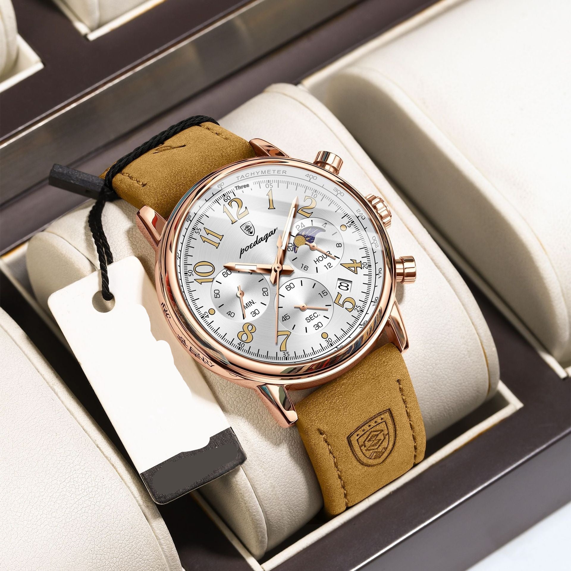 Cells Swag Men's Watch Multifunctional Luminous Slim Quartz for modern style and timekeeping