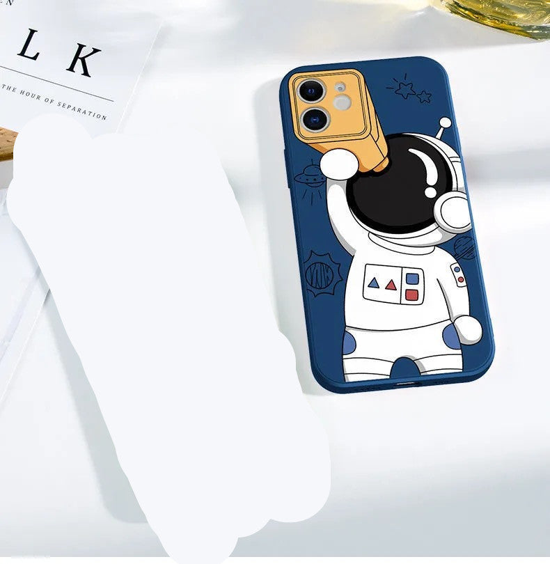 Telescope Astronaut Mobile Phone Case Soft Shell